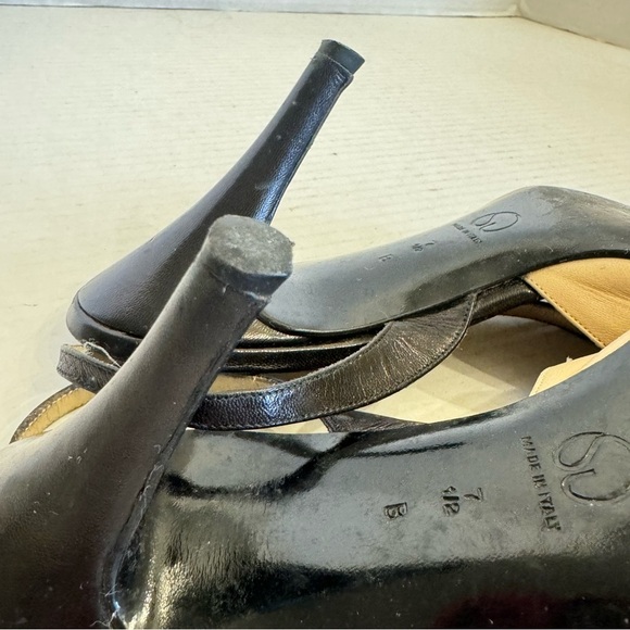 Vintage St. John Slingback Pointed Toe Pumps Shoes SZ 7.5 - Picture 15 of 16